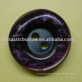 nice pearl finished two holes resin button for coat